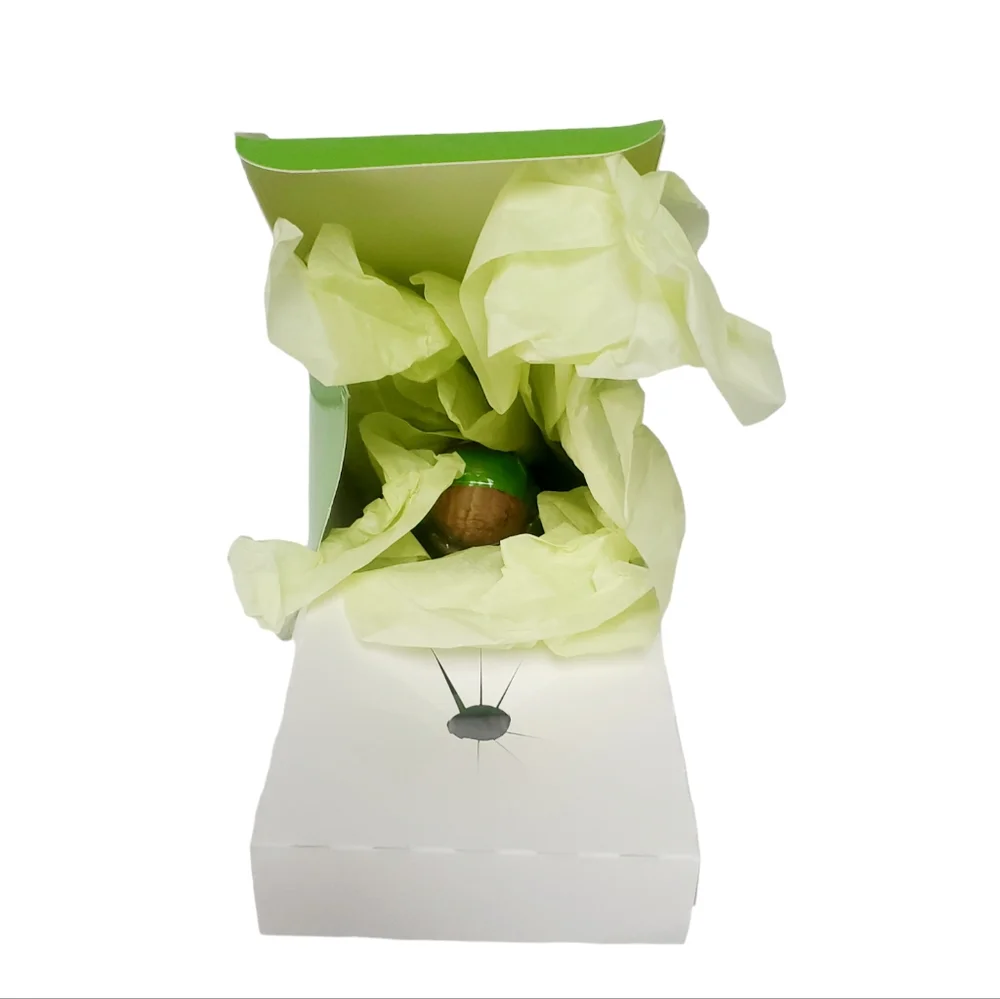PATRON 750ml SILVER TEQUILA Empty Bottle with CORK RIBBON TAG BOX TISSUE